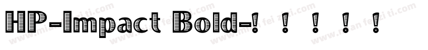 HP-Impact Bold字体转换